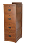 Mission Solid Oak 4 Drawer File Cabinet - Options Available