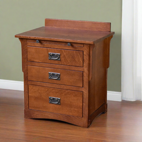 Pre-Order Mission Crofter 3 Drawer Nightstand - Michael's Cherry (MC-A)