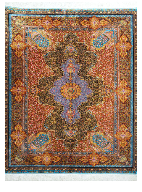 Royal Tabriz 100% Silk Oriental Rugs 4' x 6'