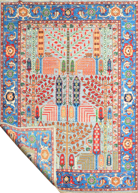 Bakhtiar 100% Wool Oriental Rug, size 8'1" x 10'