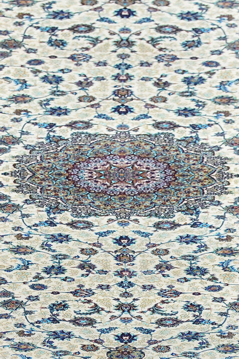 Agra 100% Silk Oriental Rug - Runner  2' 7" x 13'