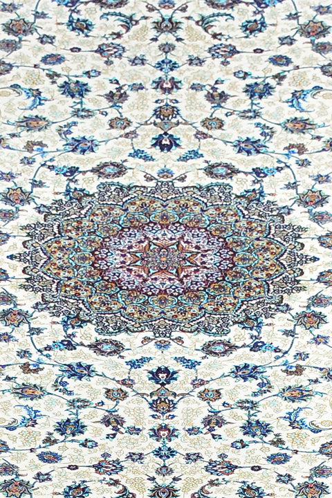 Agra 100% Silk Oriental Rug, Runner 2' 7" x 12'
