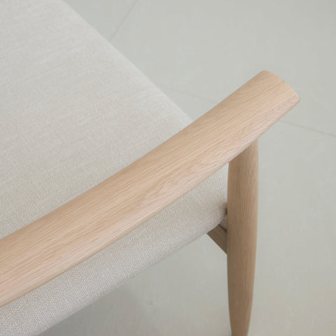 Isabella Mid Century Leisure Chair - Solid American Oak