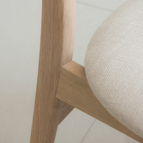 Isabella Mid Century Leisure Chair - Solid American Oak