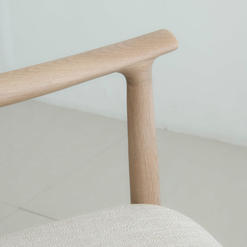 Isabella Mid Century Leisure Chair - Solid American Oak
