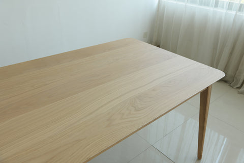Isabella Mid Century Dining Table - American Solid Oak