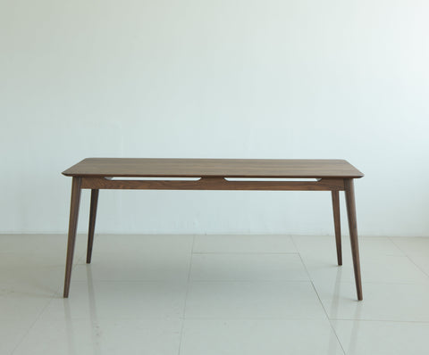 Isabella Mid Century Walnut Dining Table and Chairs
