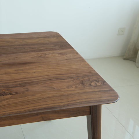 Isabella Mid Century Dining Table - Solid American Black Walnut
