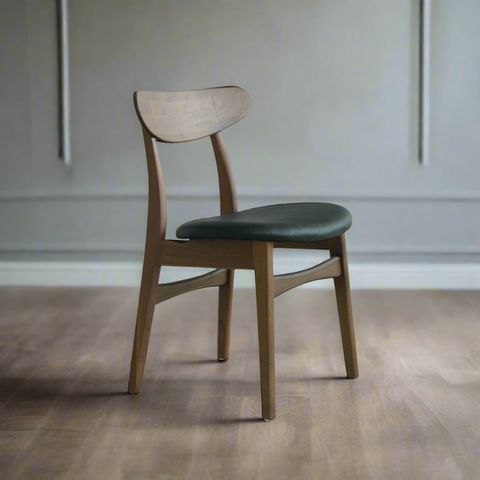 Isabella Mid Century Dining chair - Solid American Black Walnut