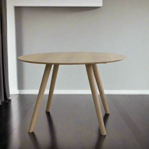 Isabella Mid Century Round Dining Table - American Solid Oak