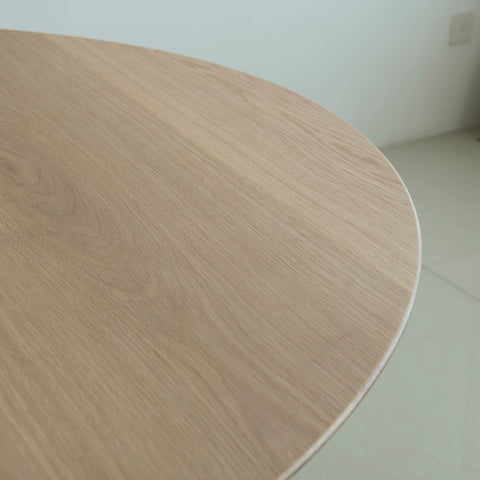 Isabella Mid Century Round Dining Table - American Solid Oak