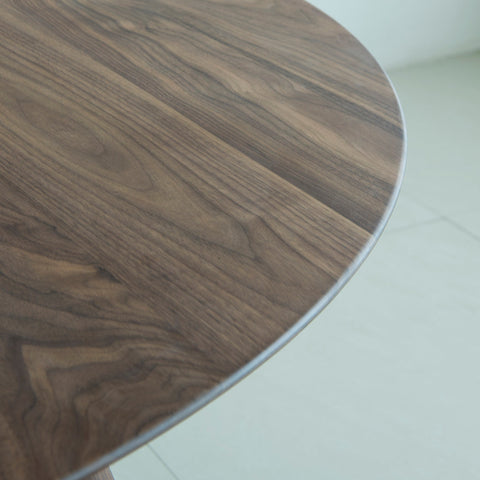 Isabella Mid Century Round Dining Table - American Black Walnut