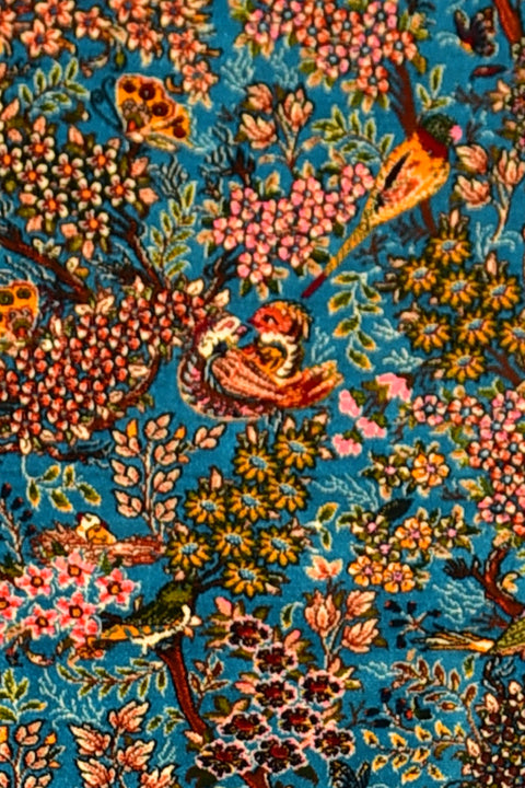Isphahan Silk Oriental Rug 3' 3" x 4' 10"