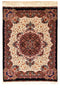 Fine Tabriz 100% Silk Oriental Rug 3' x 5'