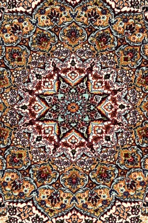 Kashan 100% Silk Oriental Rug 3' x 5'
