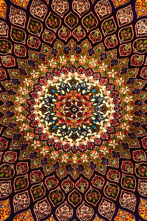 Agra 100% Silk Oriental Rug 3' x 5'