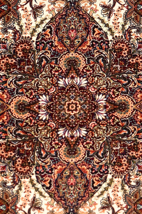 Fine Kashan 100% Silk Oriental Rugs 3' x 5'