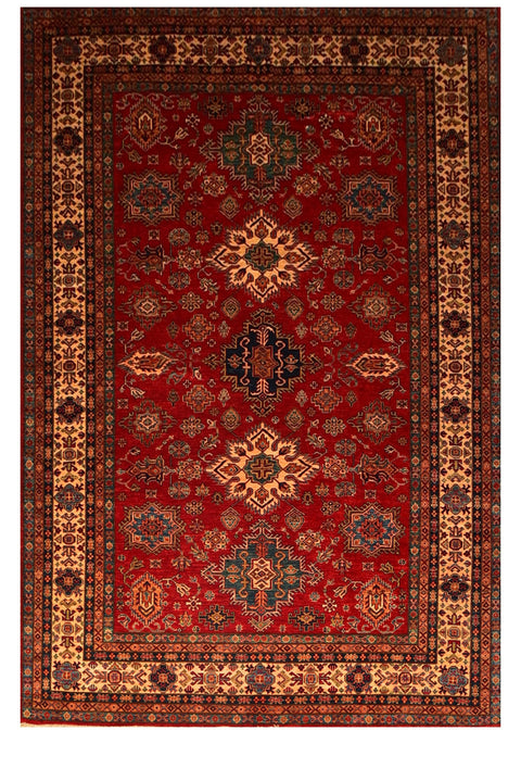 Kazak 100% wool Hand Made Oriental Rug 9' x 12'