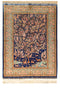 Fine Isphahan Silk Oriental Rug 4' x 6'