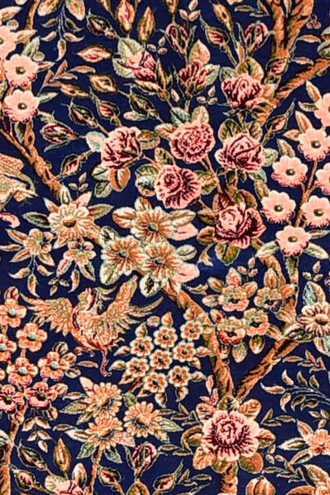 Fine Isphahan Silk Oriental Rug 4' x 6'