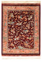 Isphahan Hunting Design 100% Silk Oriental Rug 3' x 5'