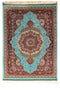 Royal Kashan 100% Silk Oriental Rug 3' 10" x 5' 9"