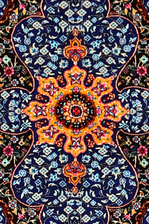 Fine Agra 100% Silk Oriental Rug 3' x 5'