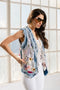 Denim Embroidered Vest