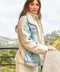 Denim Mixed Sherpa Jacket