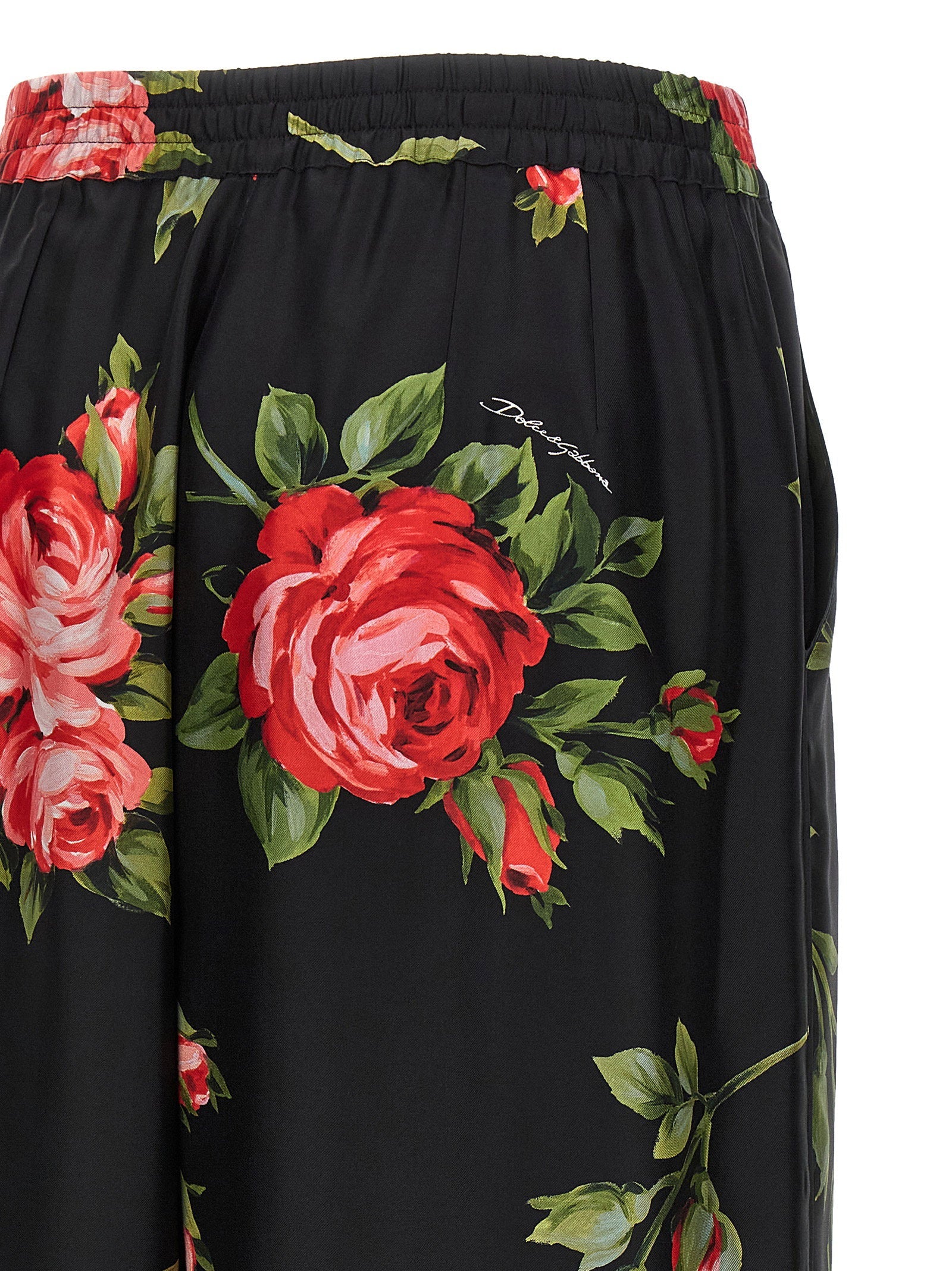 Dolce & Gabbana Bouquet Rose Pants