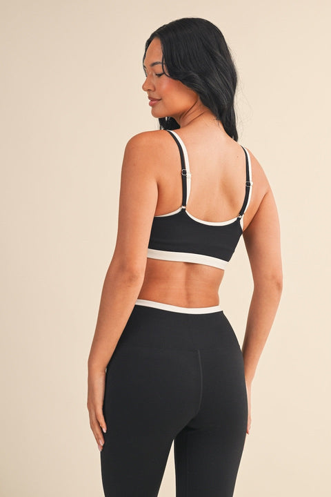 Double Layered Sports Bra - Black