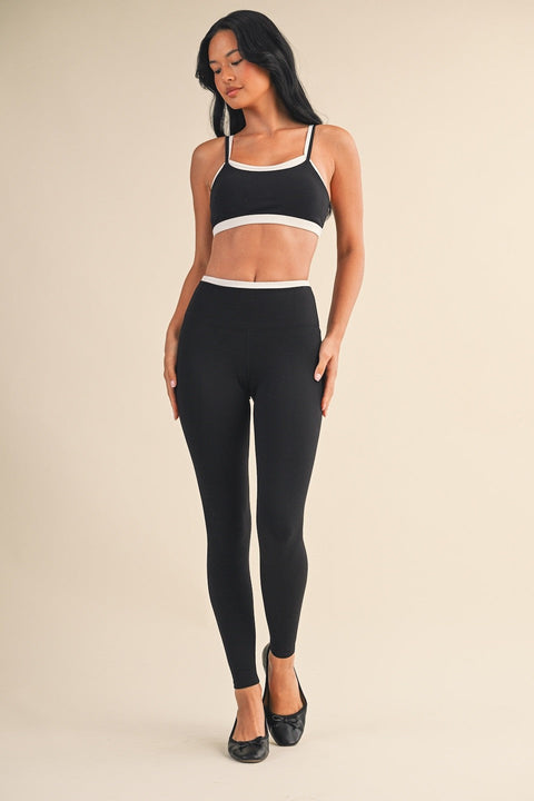 Double Layered Sports Bra - Black