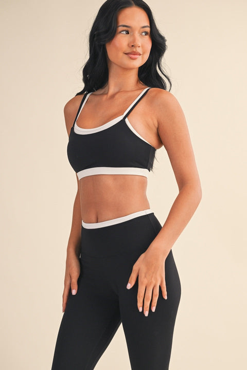 Double Layered Sports Bra - Black