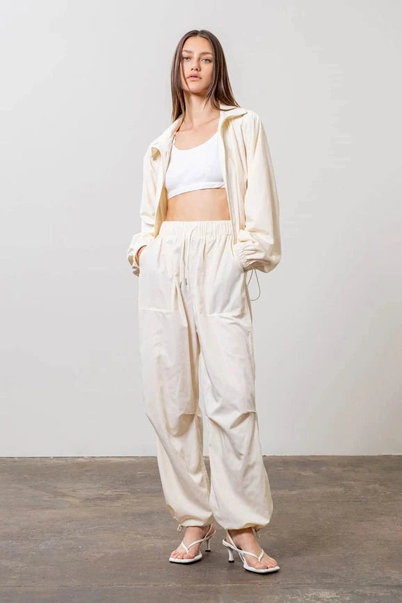 Drawstring Cargo Pants