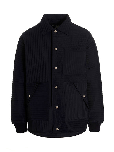 Khrisjoy Chore Quilted Stripes Down Jacket