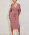 Easy To Love Knit Midi Dress in Dried Rose