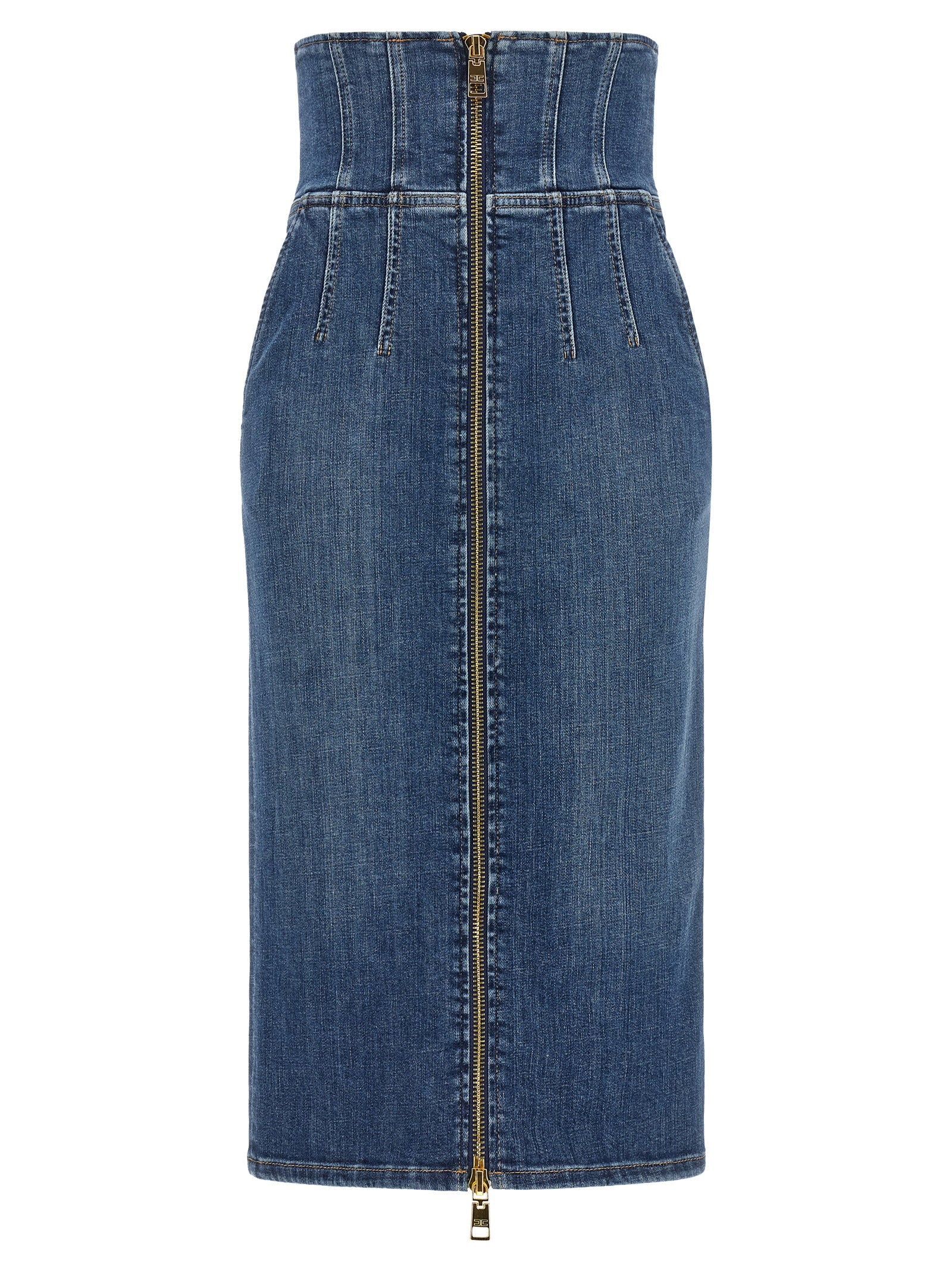 Elisabetta Franchi Denim Skirt