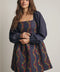 Embroidered Quilted Mini Dress