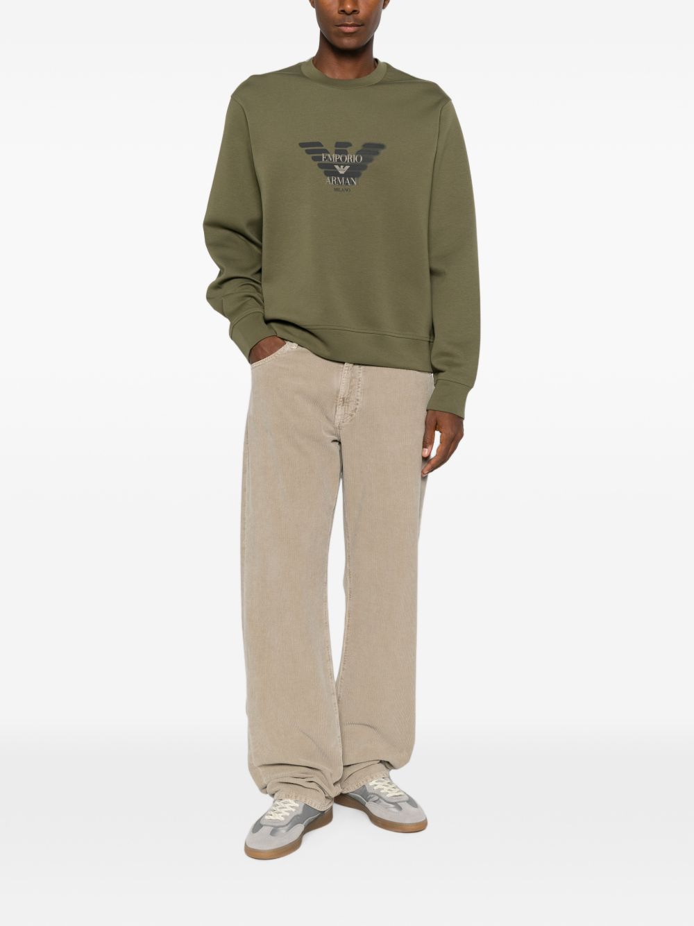 Emporio Armani Sweaters GREEN