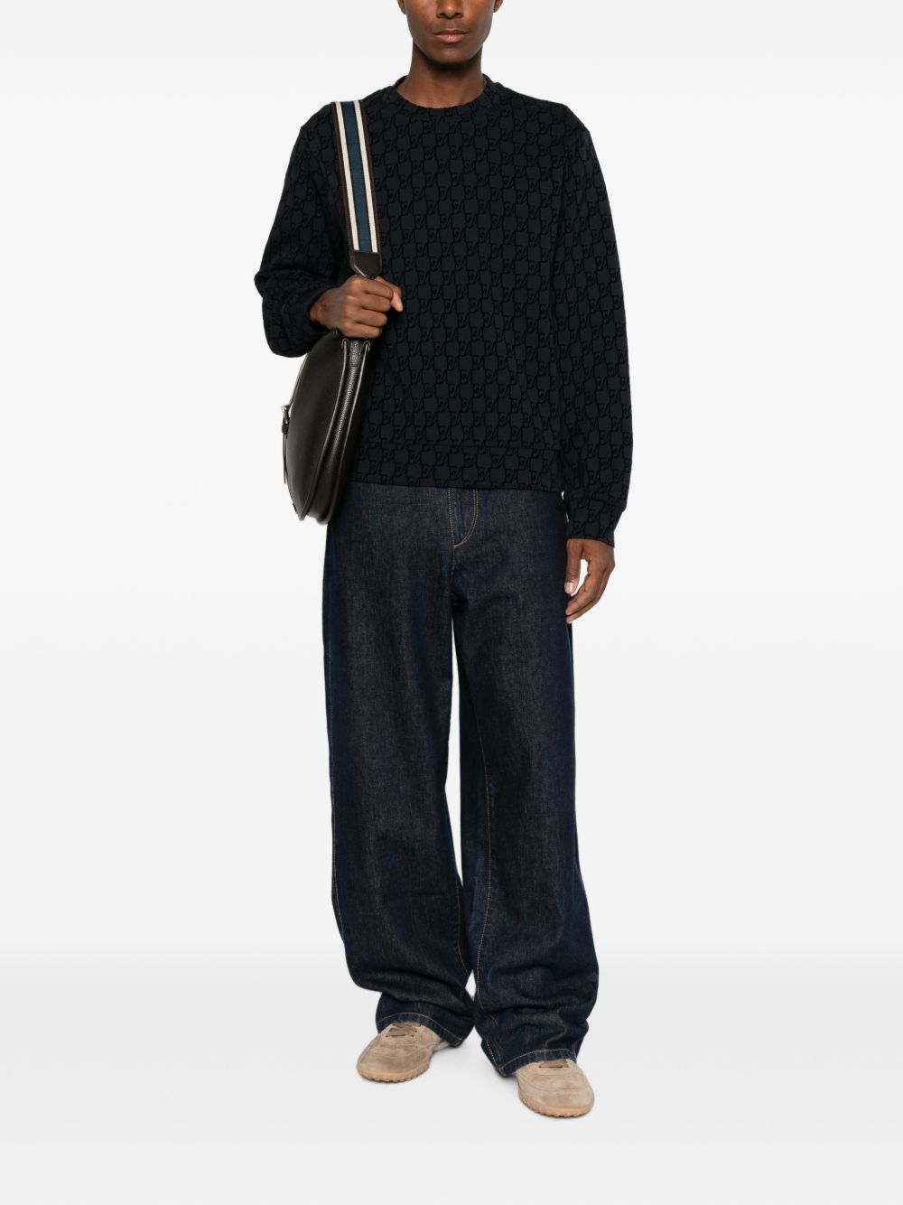Emporio Armani Sweaters NAVY