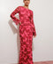 Floral Print Bell Sleeve Maxi Dress Exclusive Women's Long Sleeve