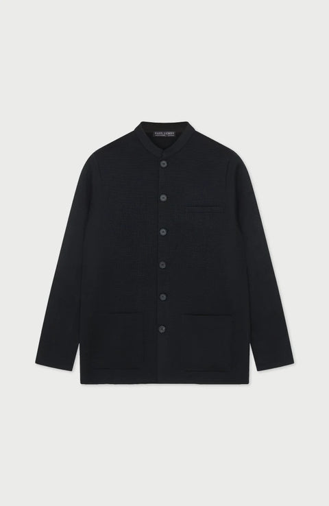 Extra Fine Merino Wool Knitted Nehru Jacket