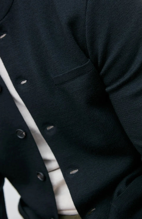 Extra Fine Merino Wool Knitted Nehru Jacket