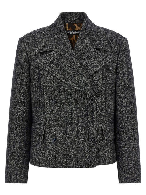 Dolce & Gabbana Striped Wool Blazer