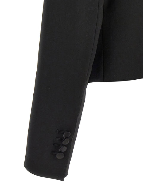 Dolce & Gabbana Tuxedo Crop Blazer