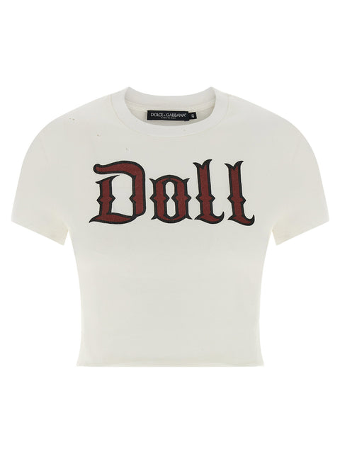 Dolce & Gabbana Used Effect Cotton T-shirt