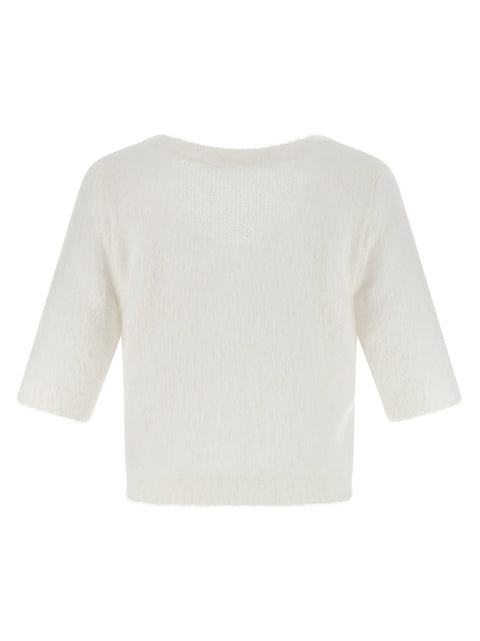 Alessandra Rich Carded Mohair Sweater
