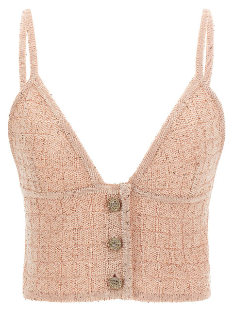 Alessandra Rich Sequin Top