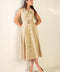 IDEAL APPROACH WOVEN MIDI DRESS