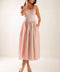 EASILY LOVED WOVEN MIDI DRESS